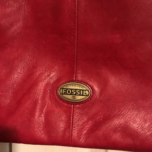 Fossil Red Leather Handbag - Picture 2 of 5